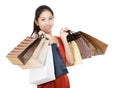 Asia shopping woman