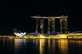 Marina Bay at night glow from the lights