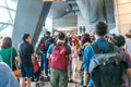 Asia / Singapore - Nov 23, 2019 : Unidentified crowd of people in public places on a weekend