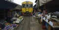 ASIA THAILAND BANGKOK MAEKLONG RAILWAY Royalty Free Stock Photo