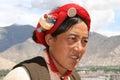 Asia, Tibet,portrait woman Tibetan Royalty Free Stock Photo