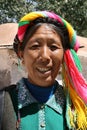 Asia, Tibet,portrait woman Tibetan Royalty Free Stock Photo