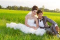 Asia Wedding couple Royalty Free Stock Photo