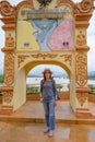Asia Woman traveler at Golden Triangle