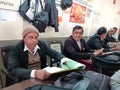 Asian advocate association members seating togather at high court premises in India January 2020