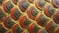 Asian ancient golden giant snake scale pattern Royalty Free Stock Photo
