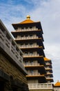 Asian Architecture Monastery of Fo Guang Shan Buddha Museum in Kaohsiung, Taiwan