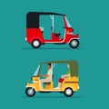 Asian auto rickshaw taxi Royalty Free Stock Photo