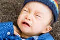 Asian baby boy crying Royalty Free Stock Photo