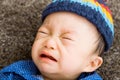 Asian baby boy crying Royalty Free Stock Photo