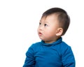 Asian baby boy side profile Royalty Free Stock Photo