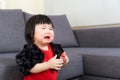 Asian baby girl crying Royalty Free Stock Photo