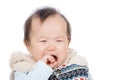 Asian baby girl crying Royalty Free Stock Photo