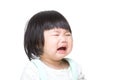 Asian baby girl crying Royalty Free Stock Photo