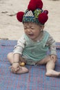 Asian baby of Laos, ethnic group Yao Royalty Free Stock Photo