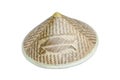 Asian bamboo conical hat isolated Royalty Free Stock Photo