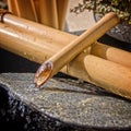 Asian bamboo fountain