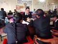 Asian bar councel association members ddiscussing matter at court premises in India January 2020