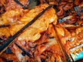 Asian Barbecued Chicken Breast with Wooden Sticks