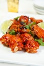 Asian Barbecued Chicken Wings Royalty Free Stock Photo