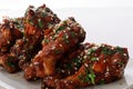 Asian bbq chicken wings Royalty Free Stock Photo