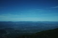 Asian beautiful Mountines with blue sky panoramic view