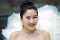 Asian beauty face portrait with clean and fresh elegant lady Royalty Free Stock Photo