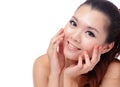 Asian beauty skin care woman smiling Royalty Free Stock Photo