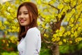 Asian Beauty Woman In Traditional Vietnam Clothing. Asia Culture Royalty Free Stock Photo