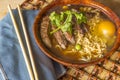 Asian Beef Ramen Royalty Free Stock Photo