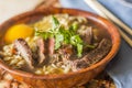 Asian Beef Ramen Royalty Free Stock Photo