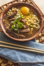 Asian Beef Ramen Royalty Free Stock Photo