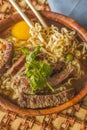 Asian Beef Ramen Royalty Free Stock Photo