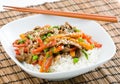 Asian Beef Stir-Fry Royalty Free Stock Photo