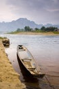 Asian Boat and River