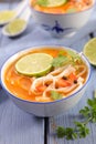 Asian bowl soup Royalty Free Stock Photo