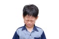 Asian boy crying Royalty Free Stock Photo