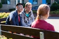 Asian boy and his schoolmate Royalty Free Stock Photo