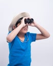 Asian boy looking Royalty Free Stock Photo