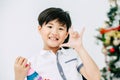 Asian boy smile happy handsome model closeup Royalty Free Stock Photo