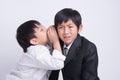 Asian boy staff boss Royalty Free Stock Photo