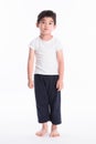 Asian boy - various images of isolation Royalty Free Stock Photo