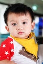 Asian boys are looking for interesting things Royalty Free Stock Photo