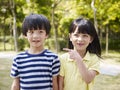 Asian brother and sister Royalty Free Stock Photo