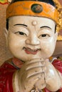 Asian Buddhism wooden statue