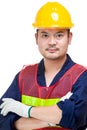 Asian builder portrait