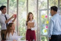 Asian business co-worker people talking in the meeting room Royalty Free Stock Photo