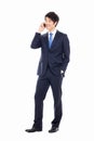 Asian business man with cellphone. Royalty Free Stock Photo