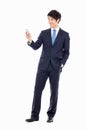 Asian business man with cellphone. Royalty Free Stock Photo