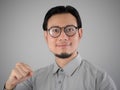 Asian business man ready to win. Royalty Free Stock Photo